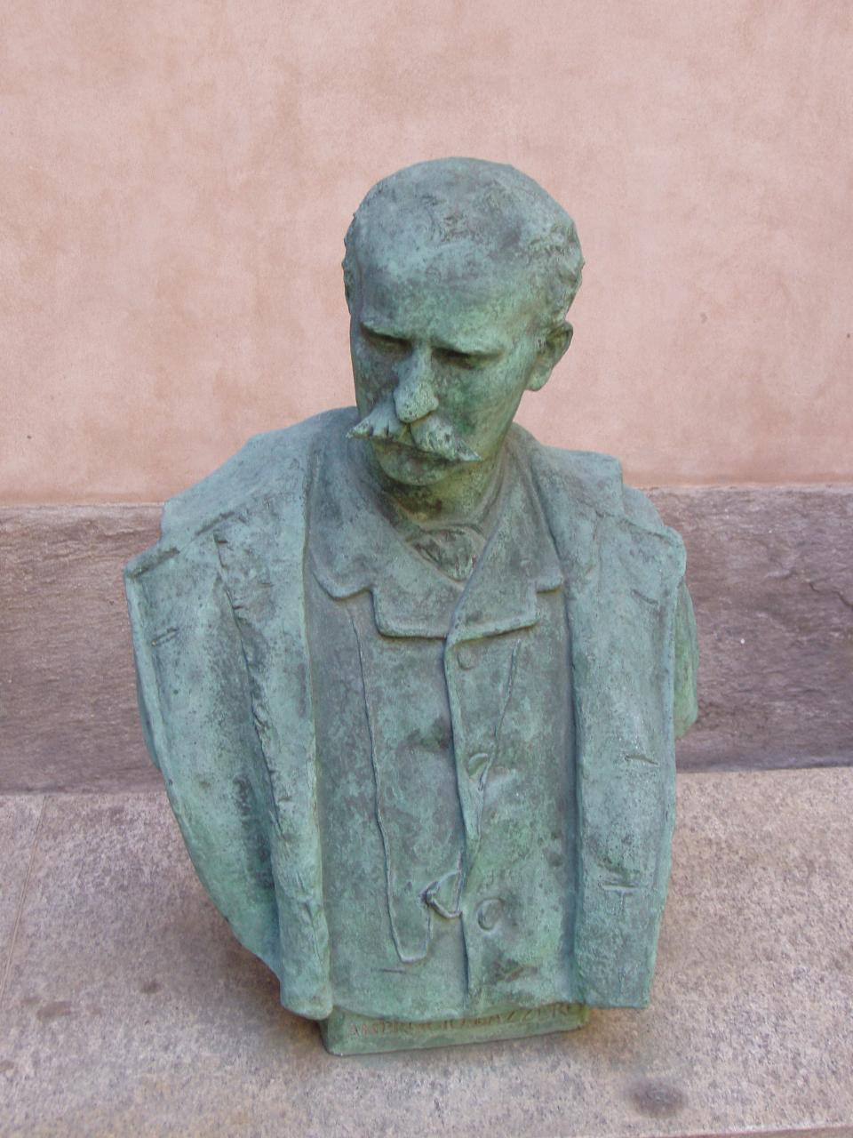 Ritratto di Ambrogio Bazzero, ritratto di Ambrogio Bazzero (busto) - ambito lombardo (fine/inizio secc. XIX/ XX)