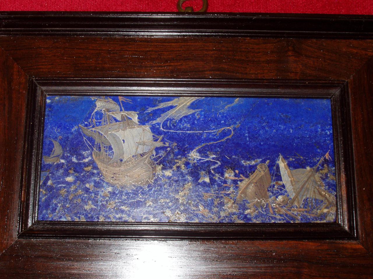 Tempesta di mare con barche, tempesta di mare con barche (dipinto) di Del Sole, Giovanni Battista (sec. XVII)