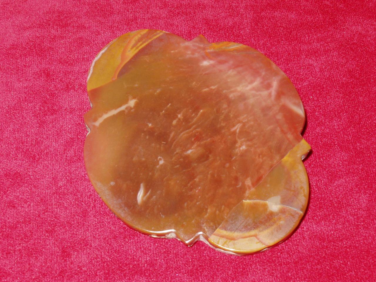 Formella in agata piatta e quadrilobata (formella) - manifattura sconosciuta (sec. XVII)