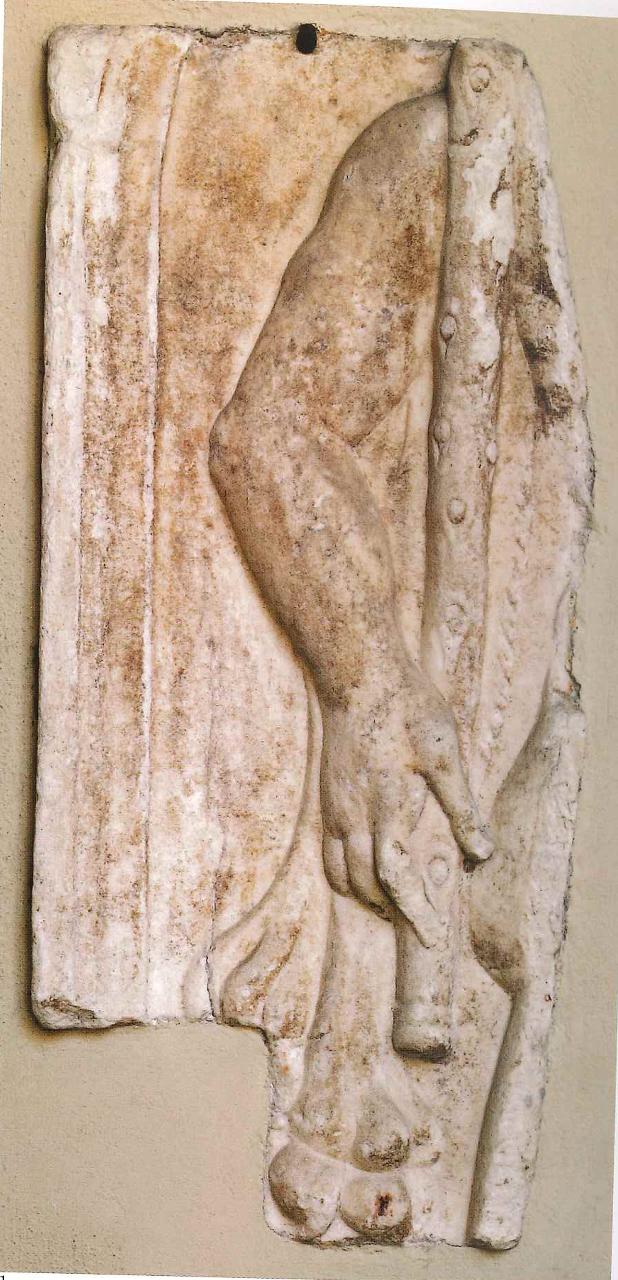 Rilievo frammentario con Ercole, Ercole (rilievo) - n.d. (prima metà sec. IV)