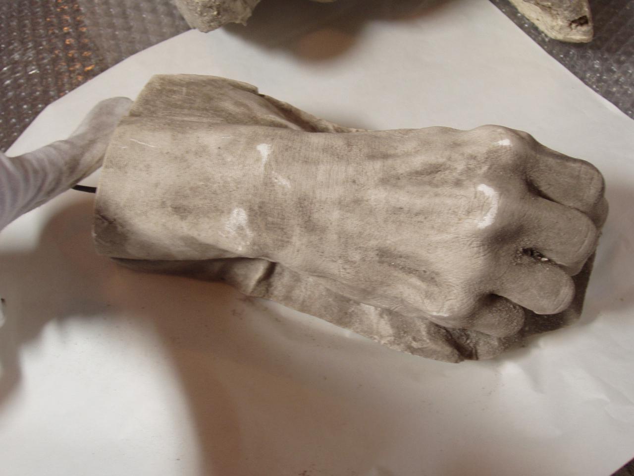 Mano di papa Pio IX, mano (statua) di Malpieri, Alessandro (sec. XIX)