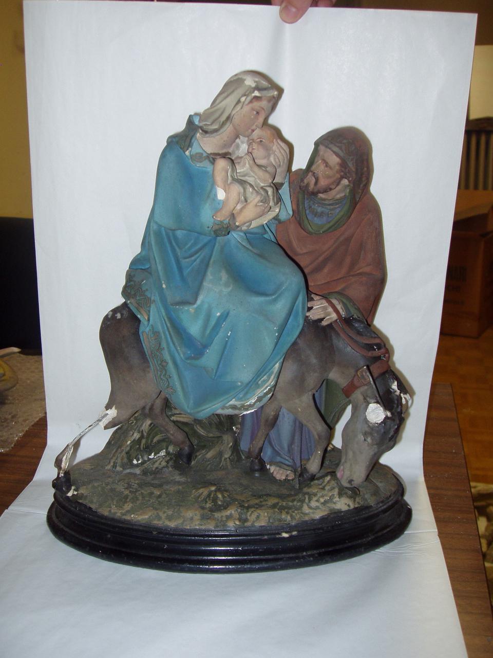 Fuga in Egitto, fuga in Egitto (gruppo scultoreo) - ambito lombardo (prima metà sec. XX)