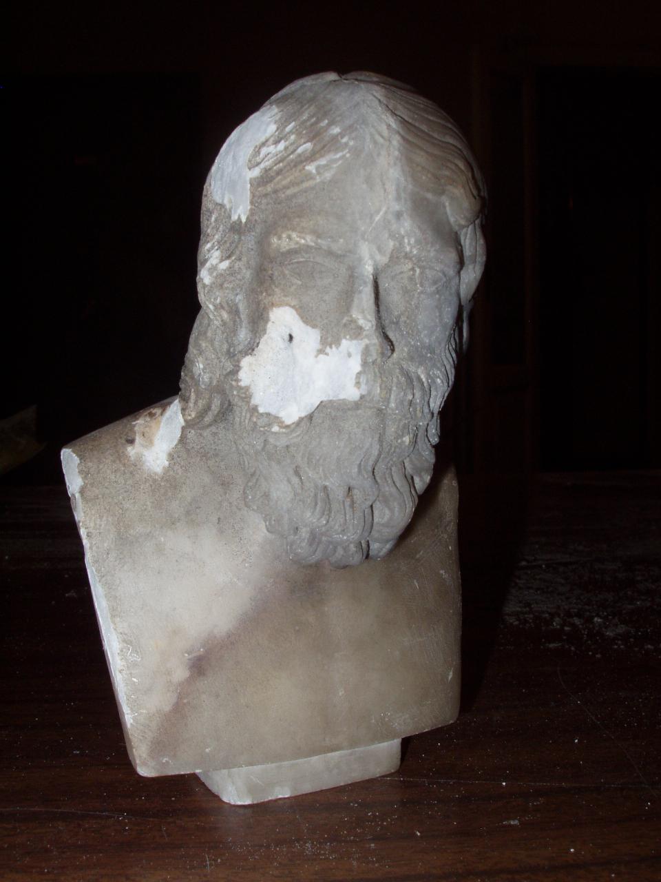Busto maschile, figura maschile (busto) - ambito italiano (sec. XIX)