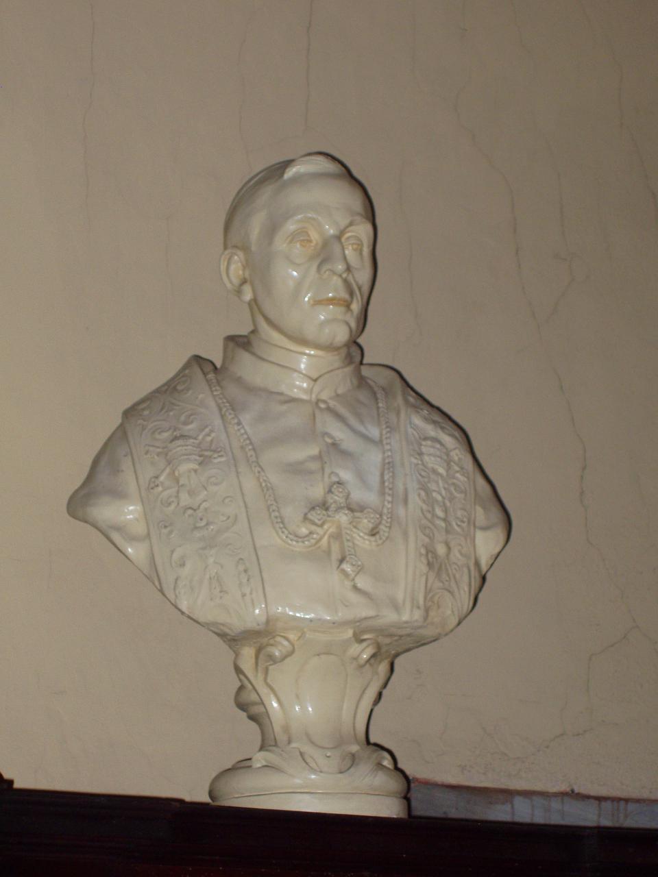 Busto di papa Benedetto XV (busto) - ambito italiano (primo quarto sec. XX)