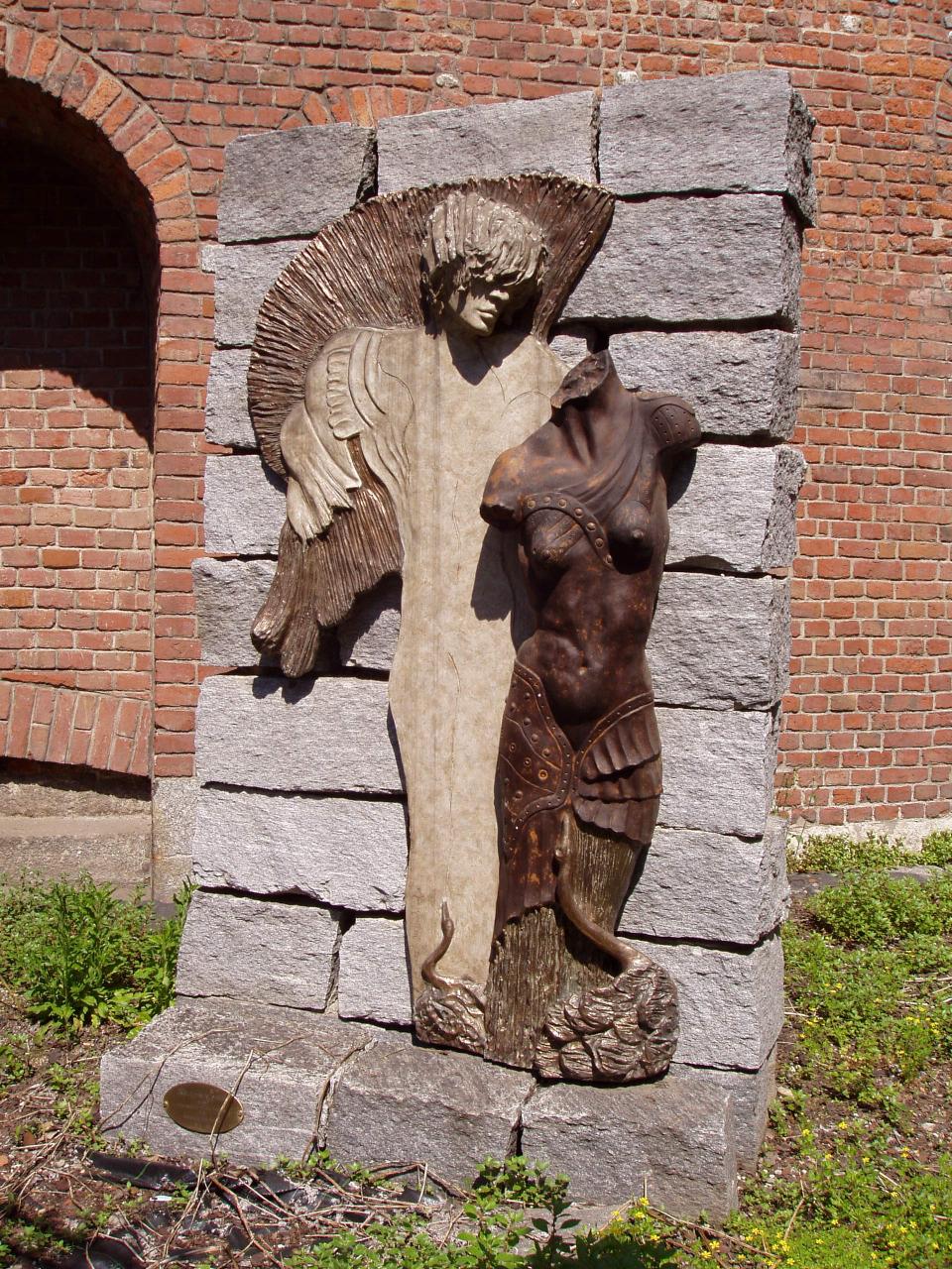 Lo Spirito Guida (scultura) di Mantovani, Marco (fine sec. XX)