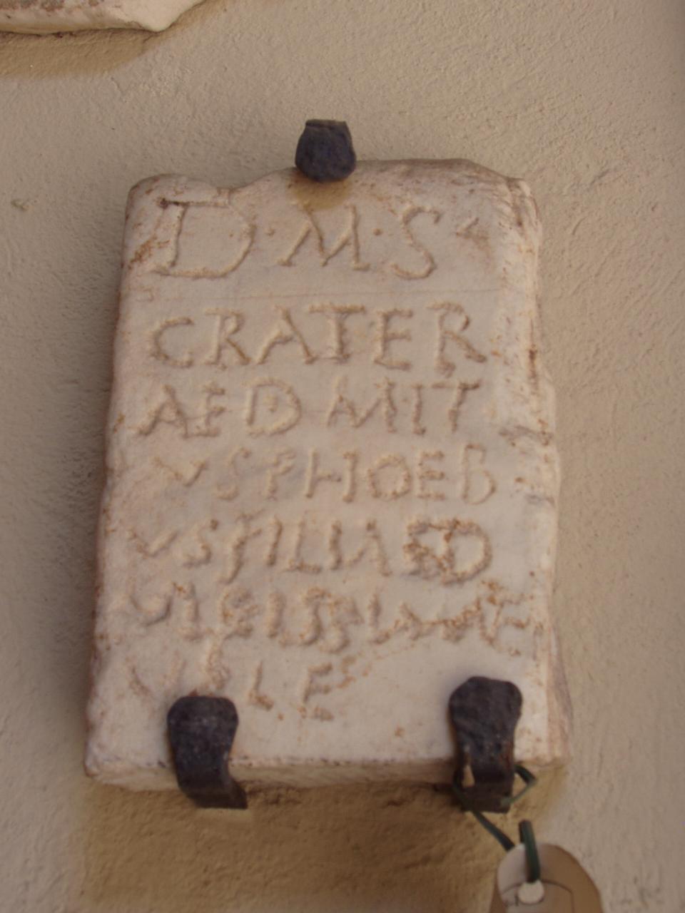 Lastrina funeraria (lastra) - n.d. (sec. III)