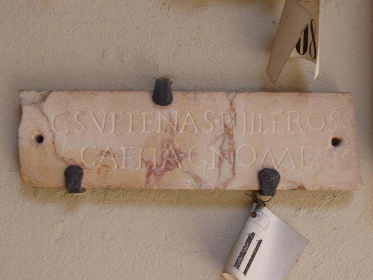 Lastrina funeraria (lastra) - n.d. (secc. I/ II)