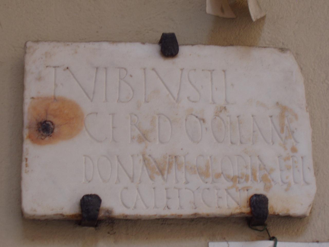 Lastrina funeraria (lastra) - n.d. (sec. II)