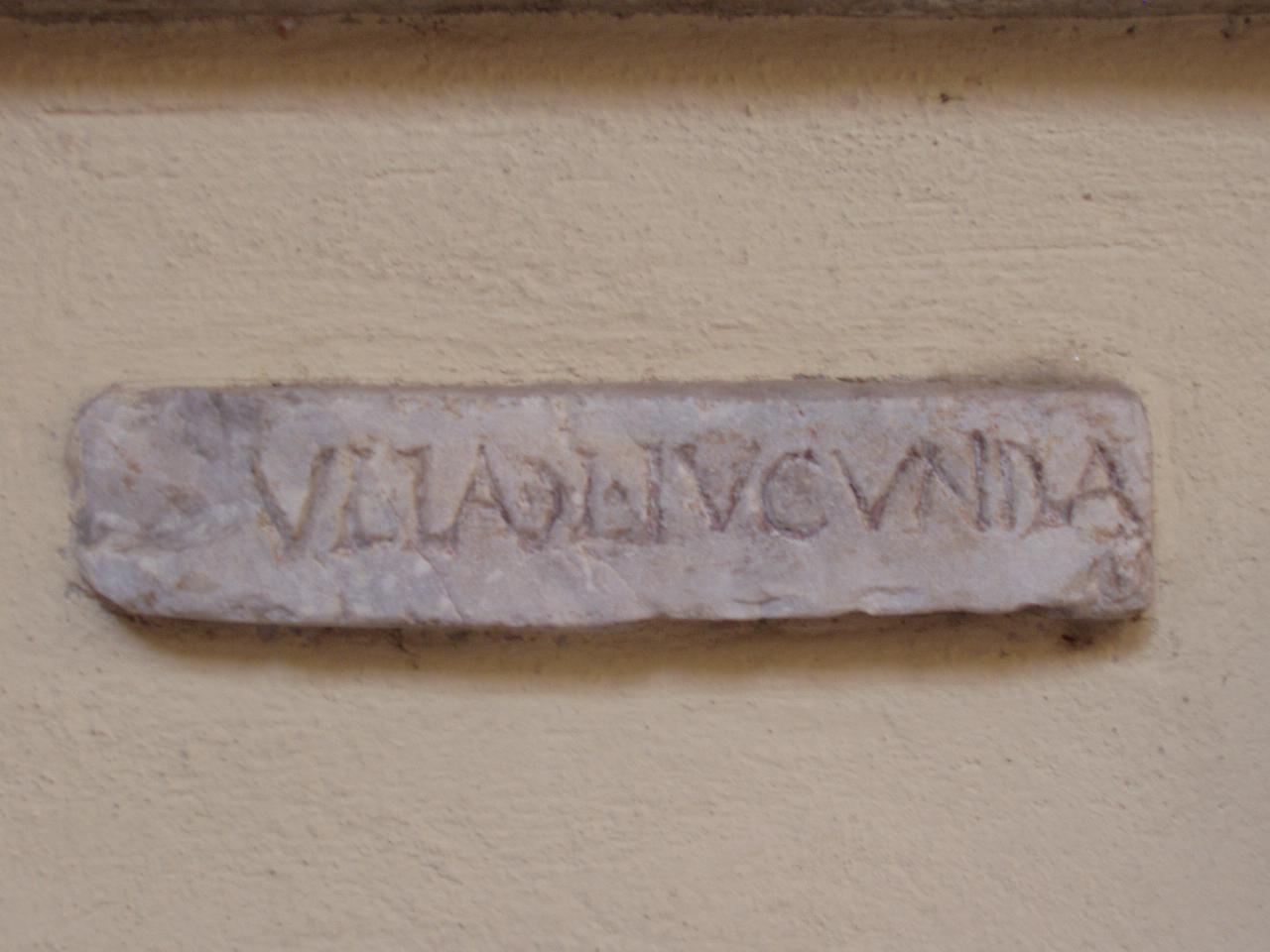 Lastrina funeraria (lastra) - n.d. (prima metà sec. I)