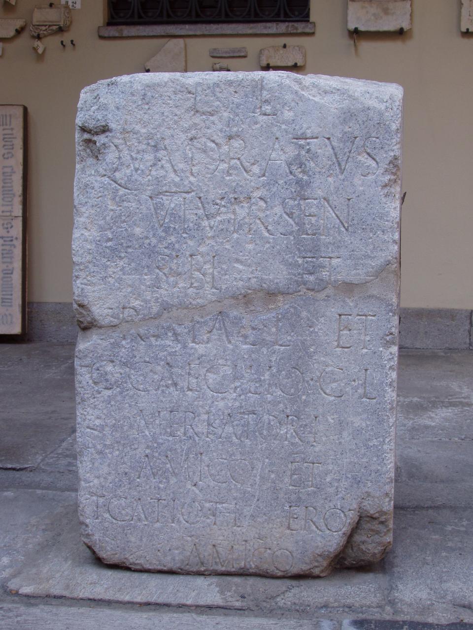 Stele ritagliata (stele) - n.d. (sec. I)