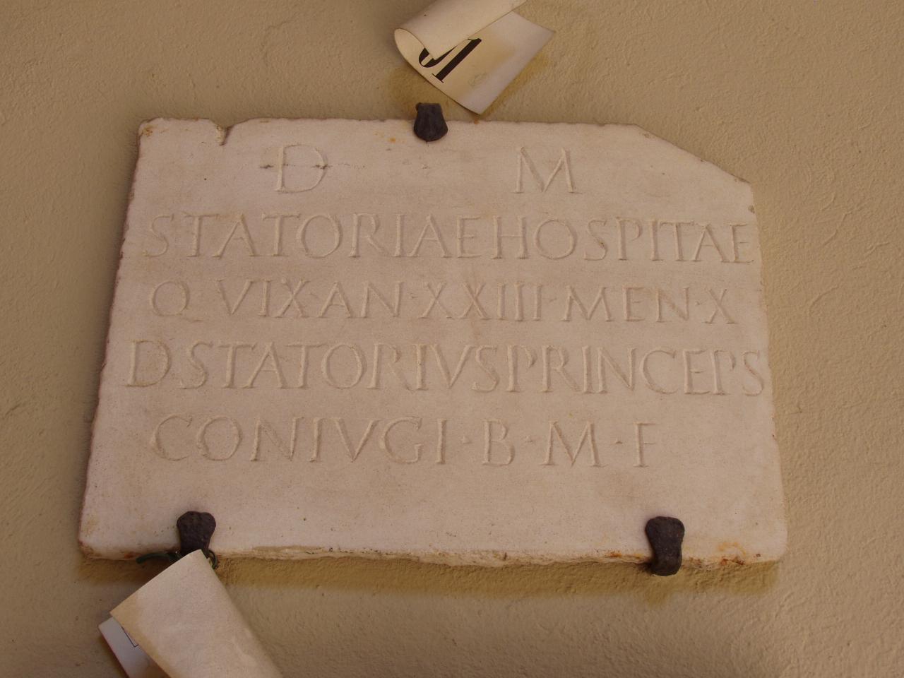 Lastra funeraria (lastra) - n.d. (sec. II)