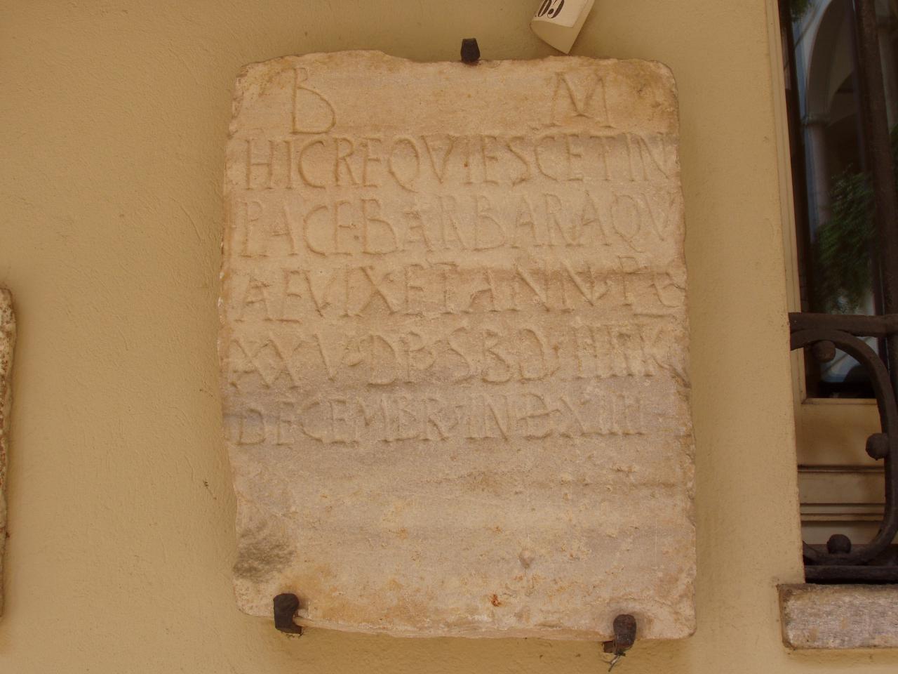 Lastra funeraria (lastra) - n.d. (secc. V/ VI)