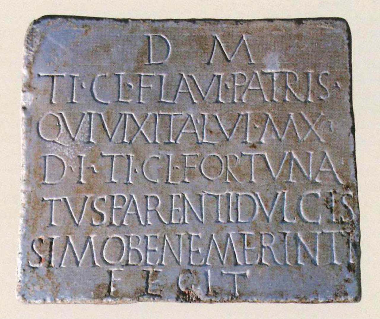 Lastra funeraria (lastra) - n.d. (sec. I)