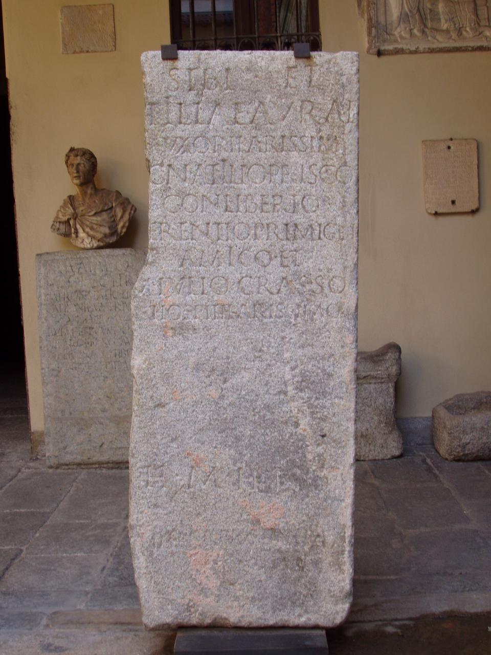Stele funeraria (stele) - n.d. (metà sec. I)