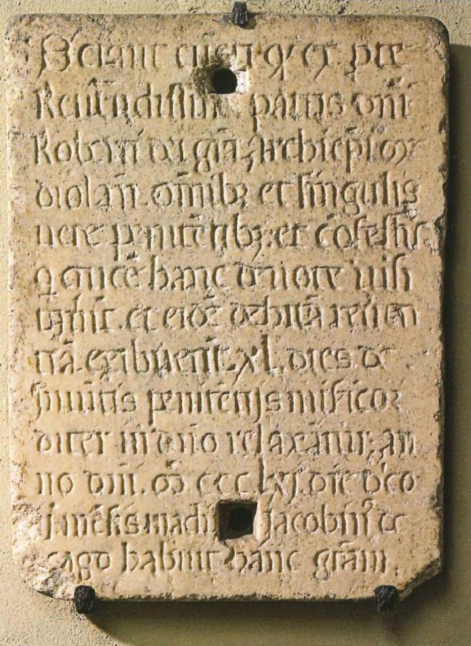 Lapide (lapide) - n.d. (seconda metà sec. XIV)