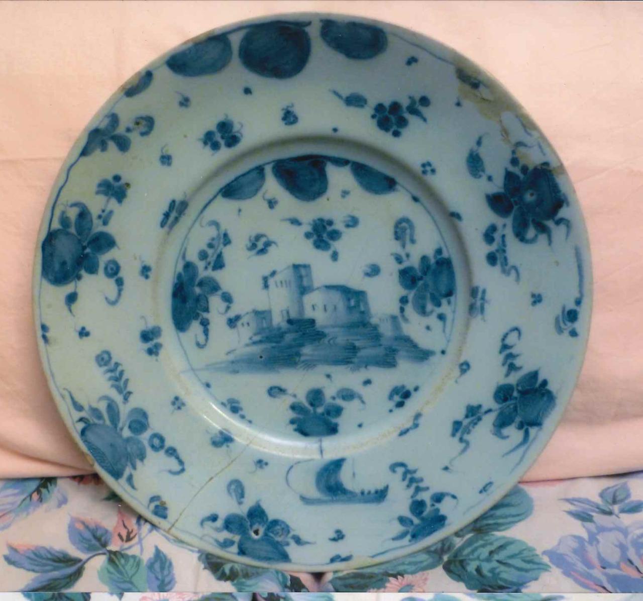 Piatto con marchio Savona (piatto) - n.d. (sec. XVIII)