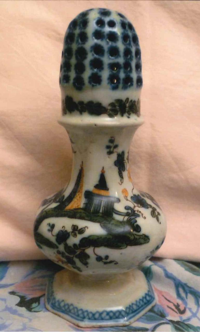 Spargizucchero con decoro "al ponticello" (spargizucchero) di Manifattura Antonibon (sec. XVIII)
