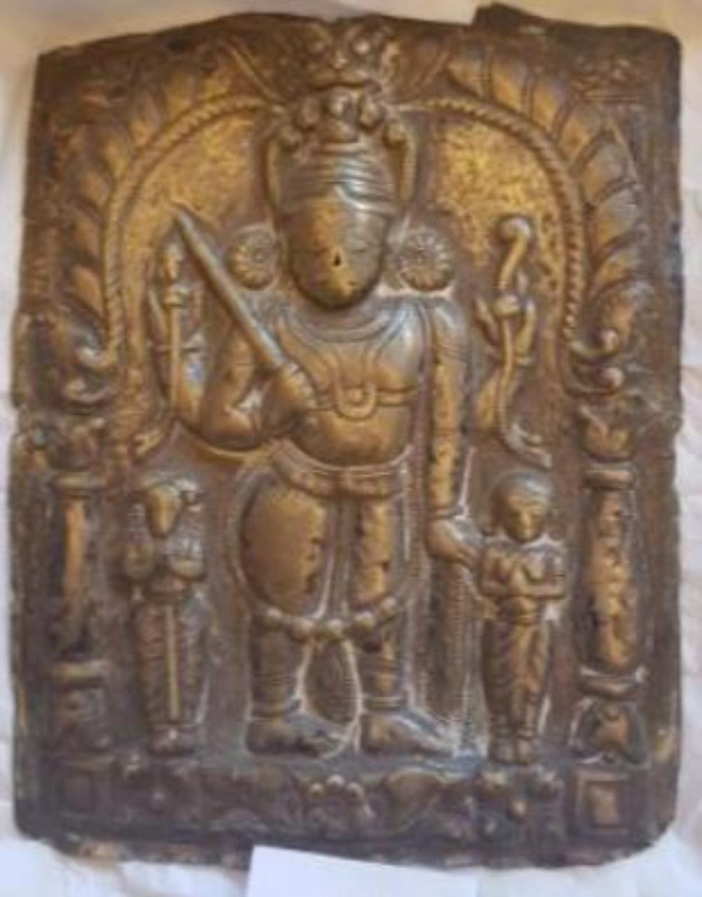 Virabhadra (placca) - manifattura del Maharashtra (n.d.)