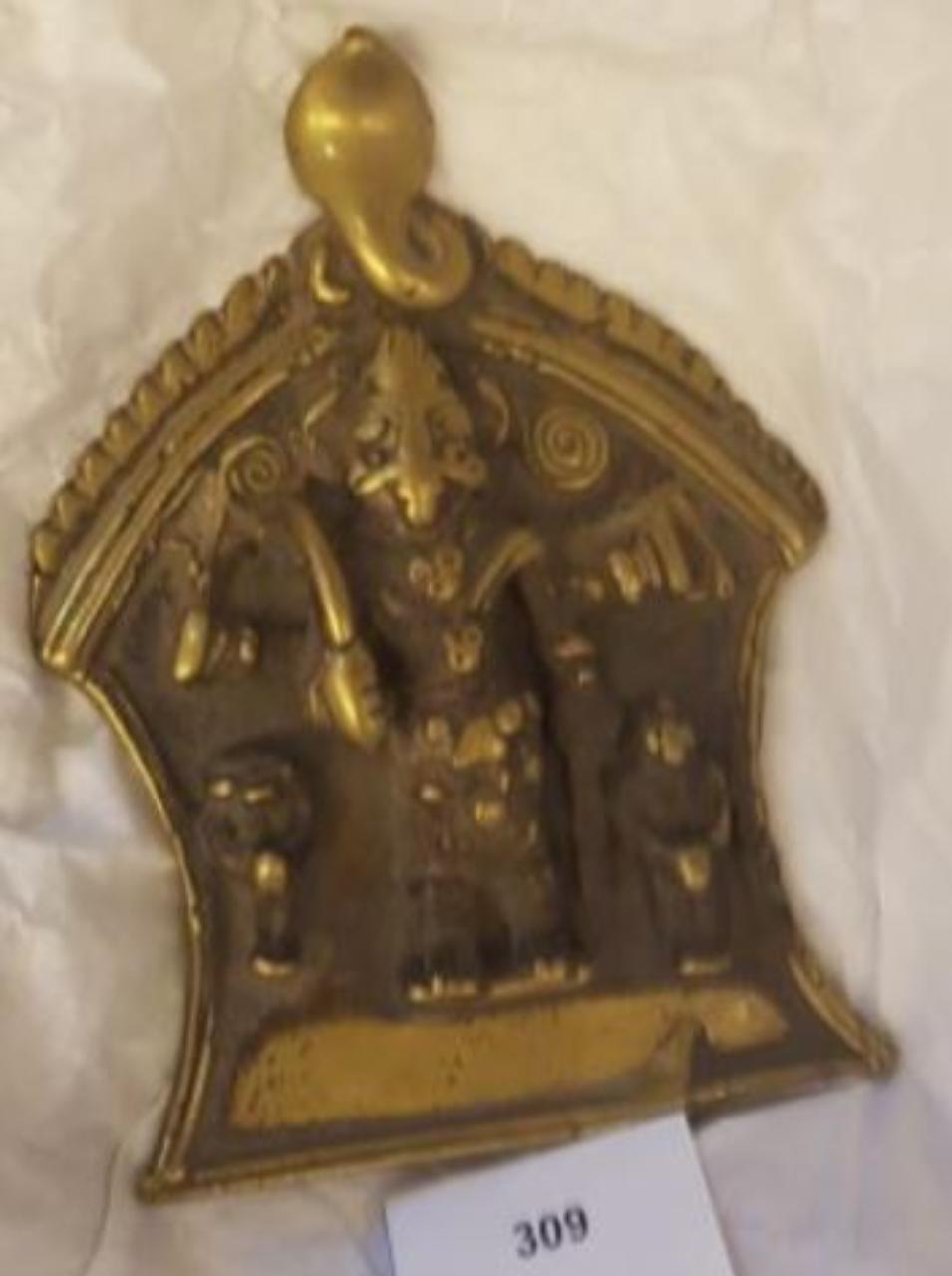 Virabhadra (placca) - manifattura del Maharashtra (sec. XIX)