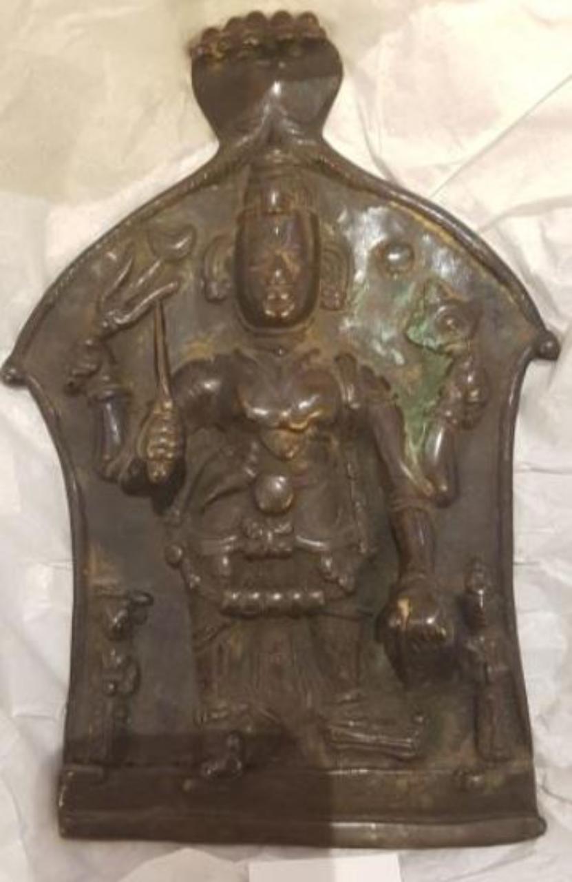 Virabhadra (placca) - manifattura del Maharashtra (sec. XVIII)