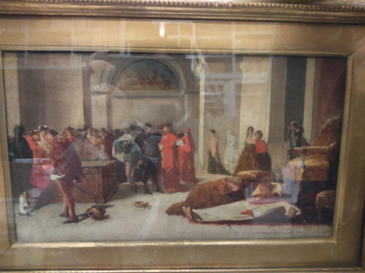 Morte di Alessandro VI, morte di Alessandro VI (dipinto) di Celentano, Bernardo (sec. XIX)