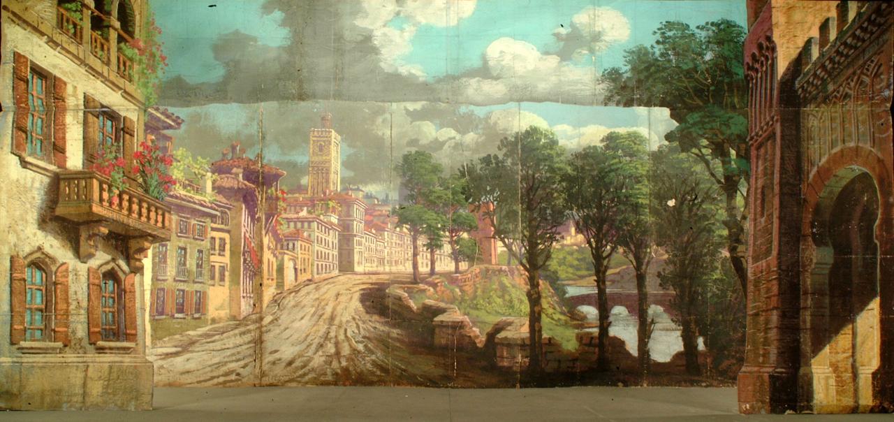 Bastioni (scena) di Bianchi; Bianchi; Lualdi, Achille (ideatore; realizzatore; autore modifiche) - ambito dell'autore||ambito dell'autore||ambito dell'autore (primo quarto sec. XX)