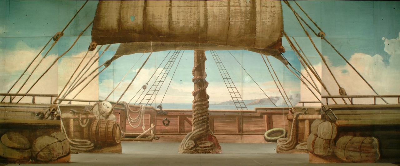 Bastimento (scena) di Bianchi; Bianchi; Lualdi, Achille (ideatore; realizzatore; autore modifiche) - ambito dell'autore||ambito dell'autore||ambito dell'autore (primo quarto sec. XX)