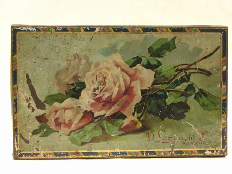 scatola per biscotti di Davide Lazzaroni (laboratorio) (primo quarto sec. XX)