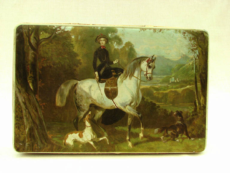 scatola per biscotti di Davide Lazzaroni (laboratorio) (primo quarto sec. XX)