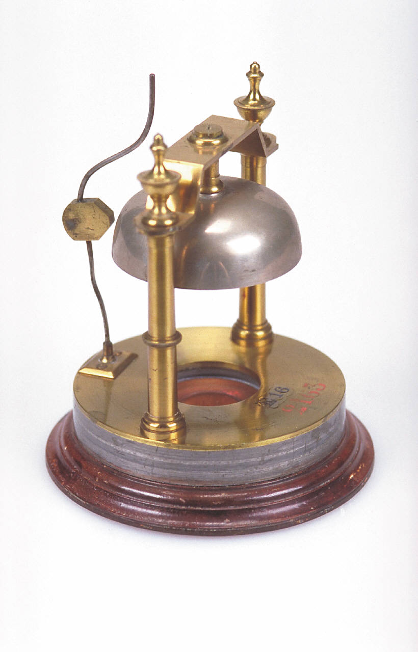 Campanello per lo studio della propagazione del suono nel vuoto (primo quarto sec. XIX)