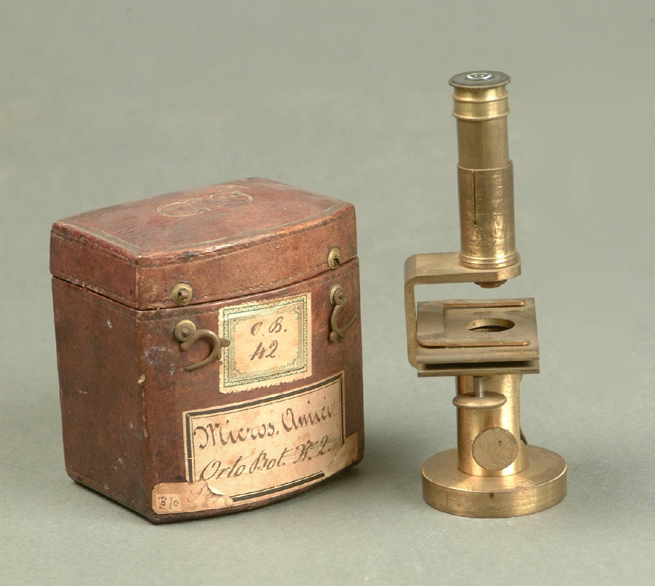 Microscopio tascabile di Amici di Amici Giovanni Battista (metà sec. XIX)