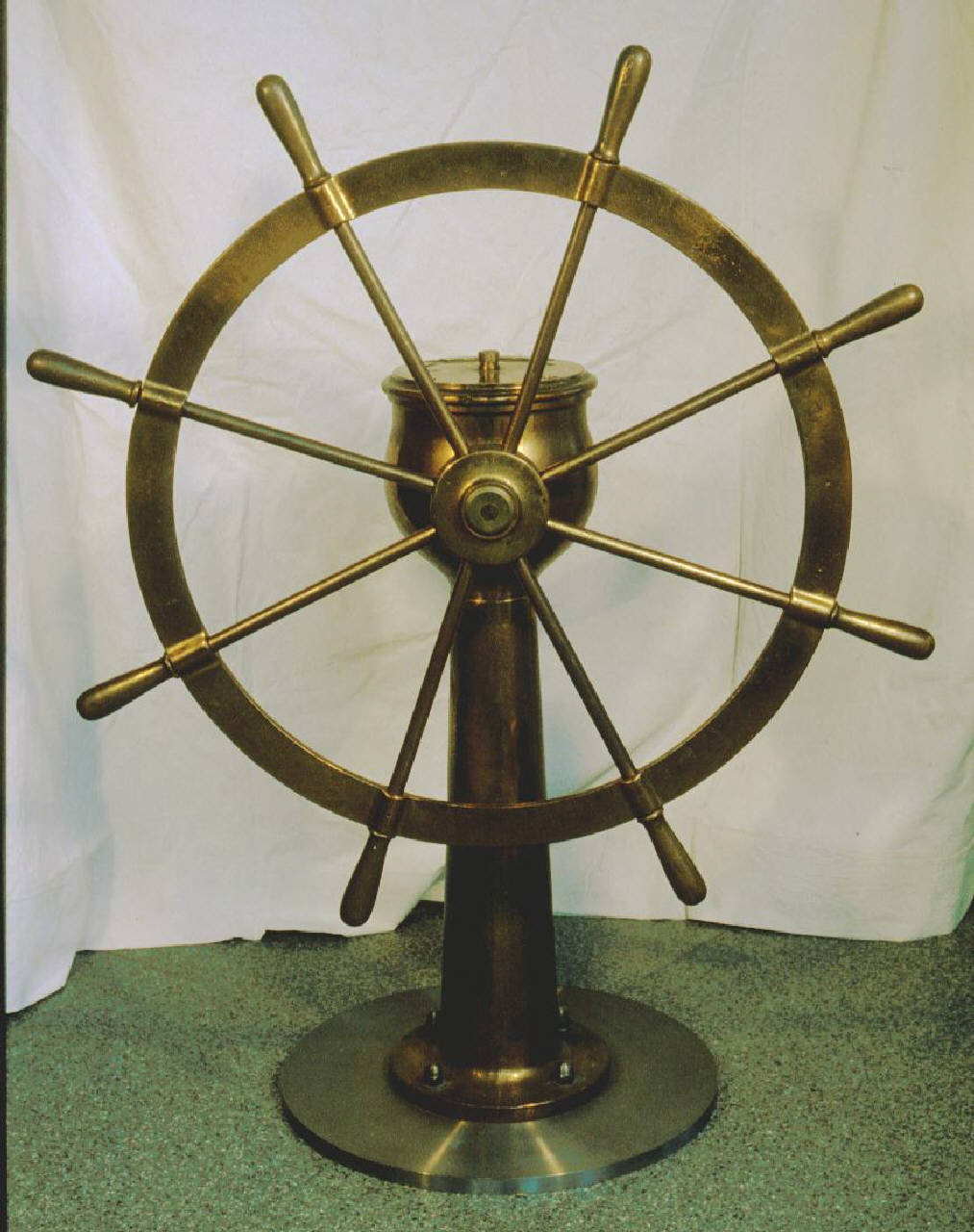 ruota di timone di Oregon Brass Works (sec. XX)