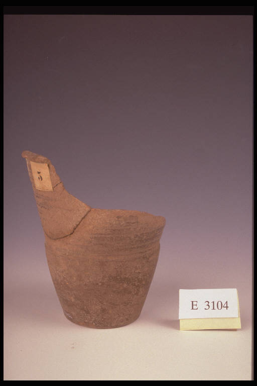 bicchiere a risega mediana, DE MARINIS / tipo D1 - cultura di Golasecca (sec. V a.C.)