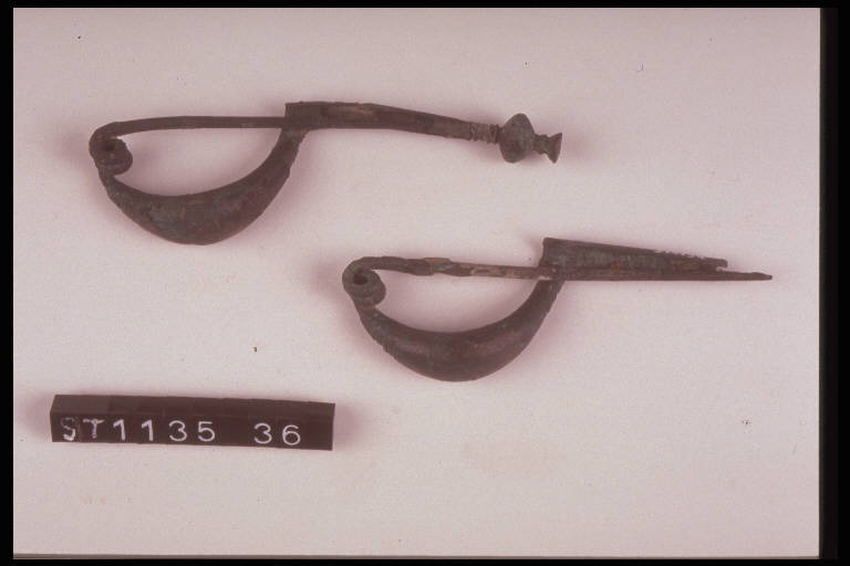 fibula a sanguisuga - cultura di Golasecca (terzo quarto sec. VI a.C.)