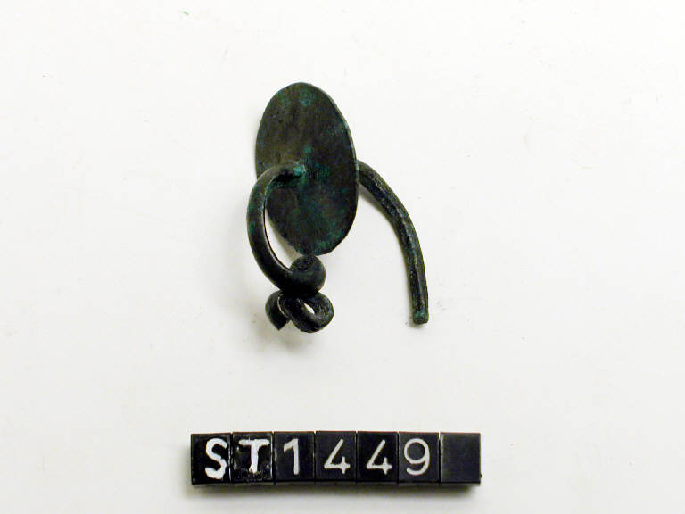 fibula ad arco serpeggiante - cultura di Golasecca (seconda metà sec. V a.C.)