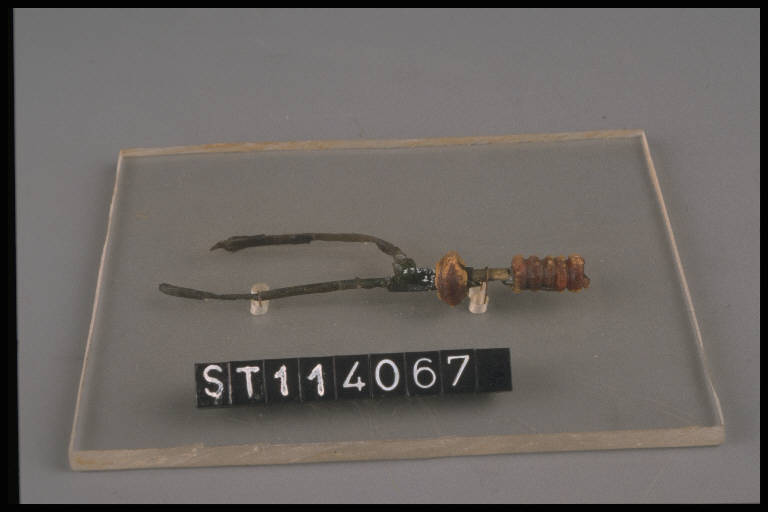 fibula ad arco composito - cultura di Golasecca (sec. VII a.C.)