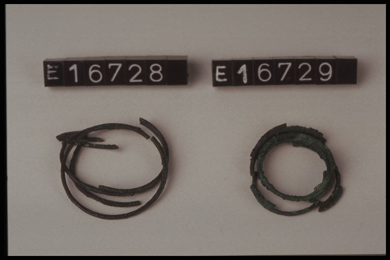 anello a spirale - cultura di Golasecca (secc. VIII/ V a.C.)