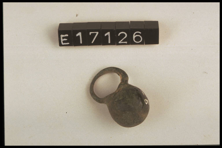 pendaglio a secchiello - cultura di Golasecca (fine/inizio secc. VI/ V a.C.)