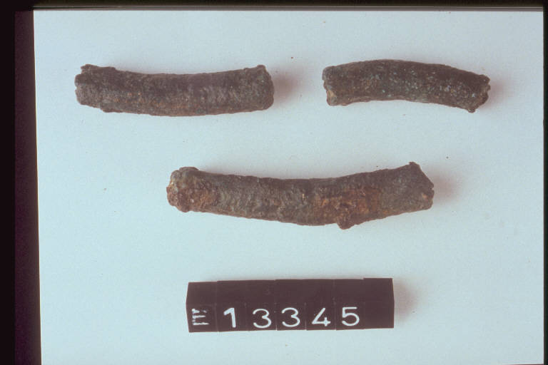 pendaglio, tipo Trezzo - cultura di Golasecca (fine/inizio secc. VI/ V a.C.)