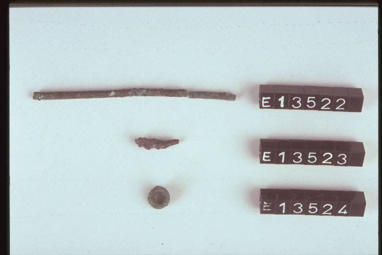 fibula (elementi di) - cultura di Golasecca (fine/inizio secc. VI/ V a.C.)