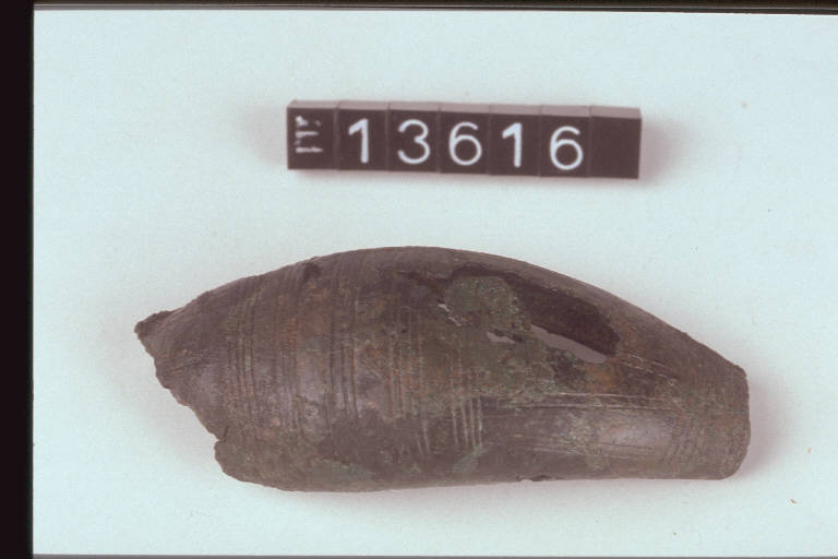 fibula a navicella - cultura di Golasecca (fine/inizio secc. VI/ V a.C.)