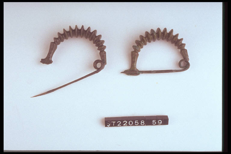 fibula a grandi coste - cultura di Golasecca (terzo quarto sec. VI a.C.)