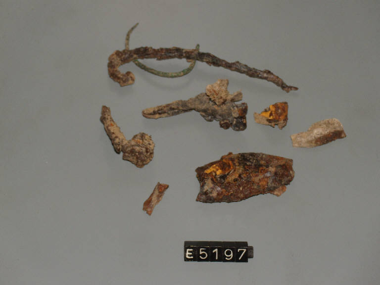 fibula a navicella - cultura di Golasecca (sec. VII a.C.)