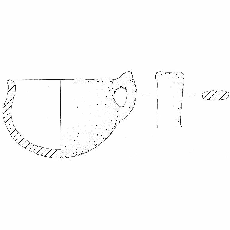 tazza a profilo sinuoso (Bronzo Antico)