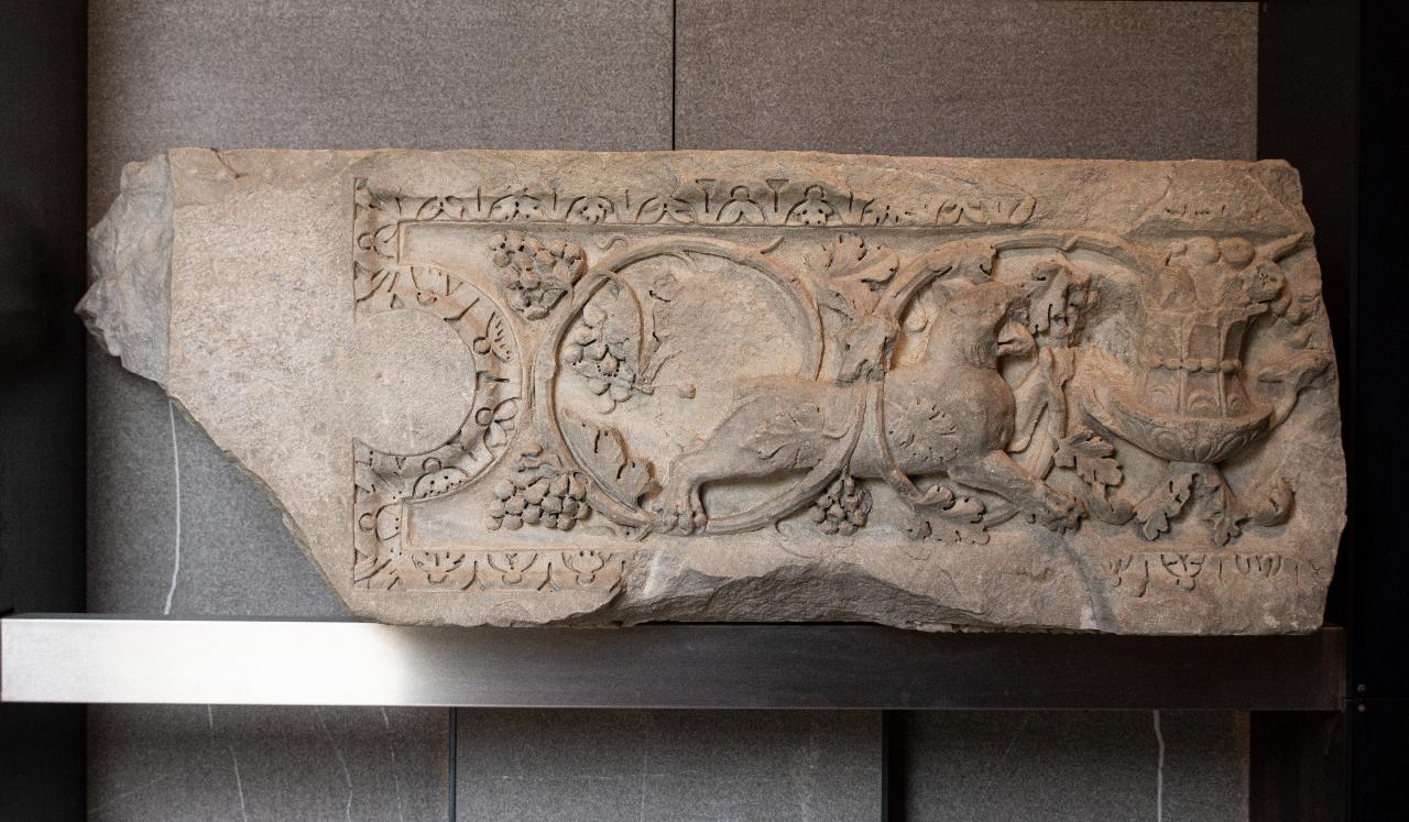 architrave/ frammento - età romana (fine/ inizio II-III sec. d.C.)