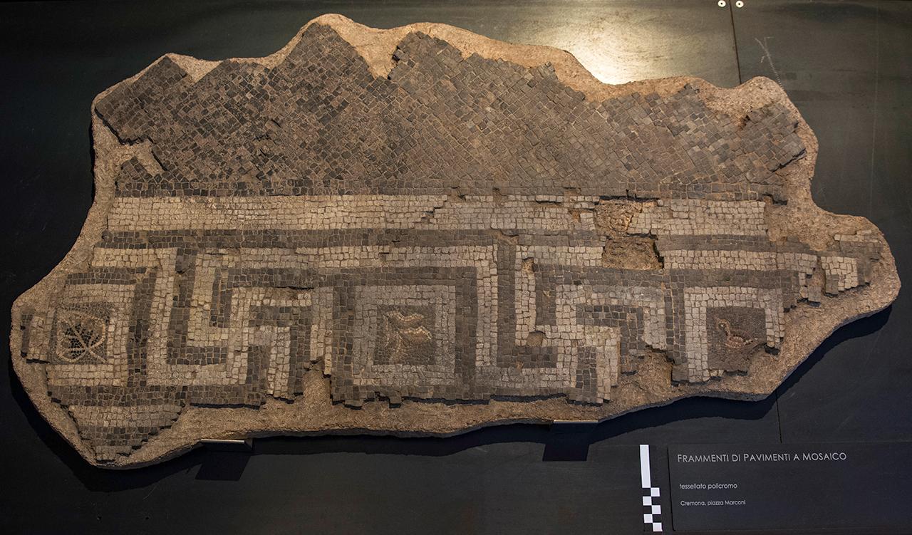 mosaico, tessellato policromo figurato - età protoaugustea (ultimo quarto I a.C.)