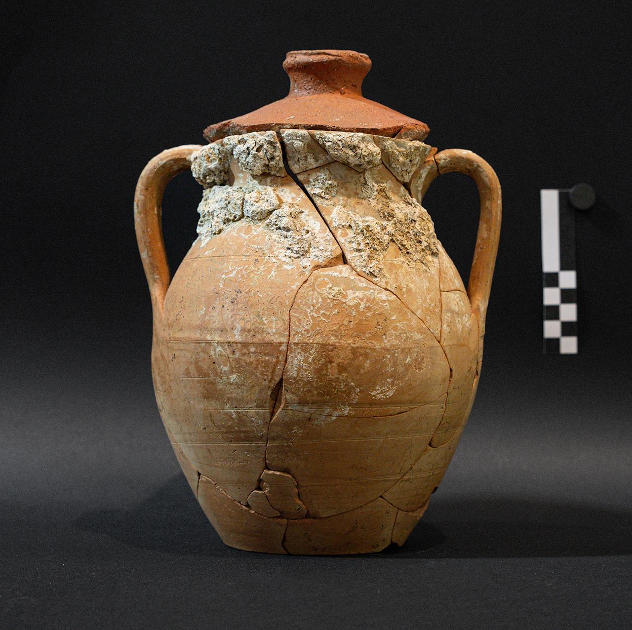 olla con coperchio - età romana (II sec. a.C. - I sec. a.C.)