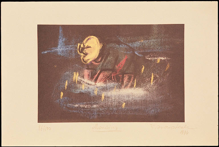 Bozzetto per affresco Allegoria della vita (disegno) di Gauli Piero (sec. XX)