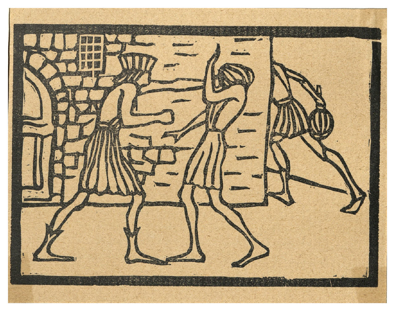 Album n. 1. Teste d'asino e lavandaia (disegno) di Canella, Giuseppe (prima metà sec. XIX)