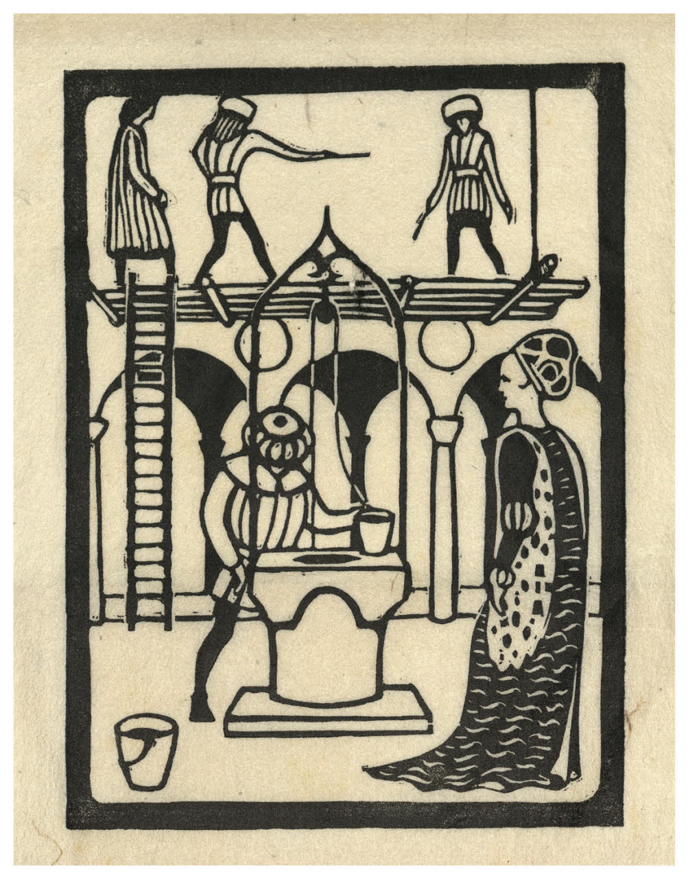 Album n. 1. Monumento di paese e figurine (disegno) di Canella, Giuseppe (prima metà sec. XIX)